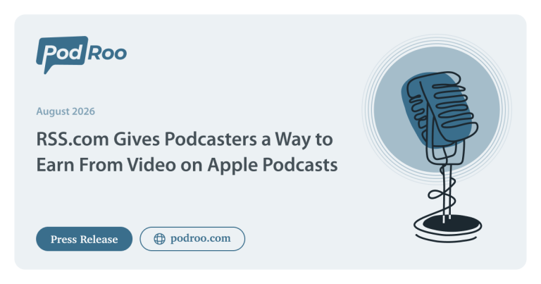 Podcast microphone with press release